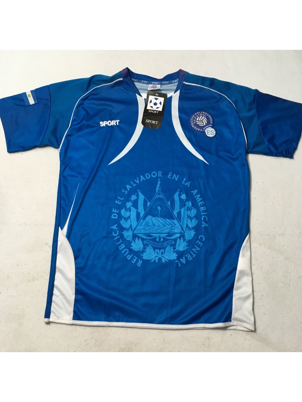 El Salvador SOCCER EN LA AMERICA CENTRAL Jersey Navy Blue Top Quality Shirt